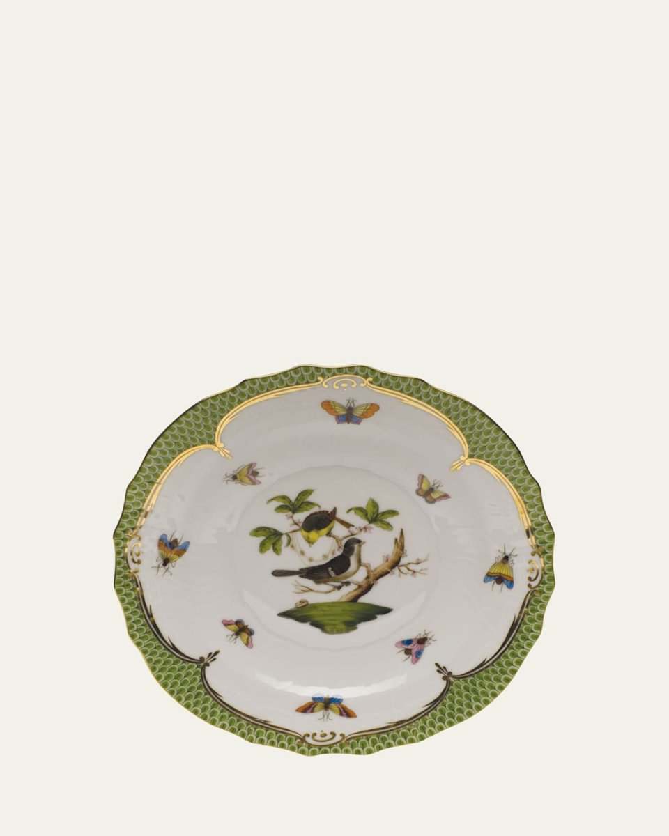 Rothschild Bird Green Motif 01 Salad Plate